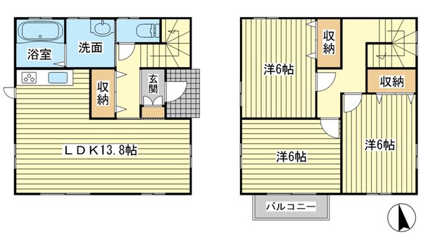 シュライン赤坂の物件間取画像